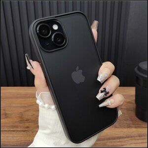 Matte Black Frosted Case with Slim Bumper